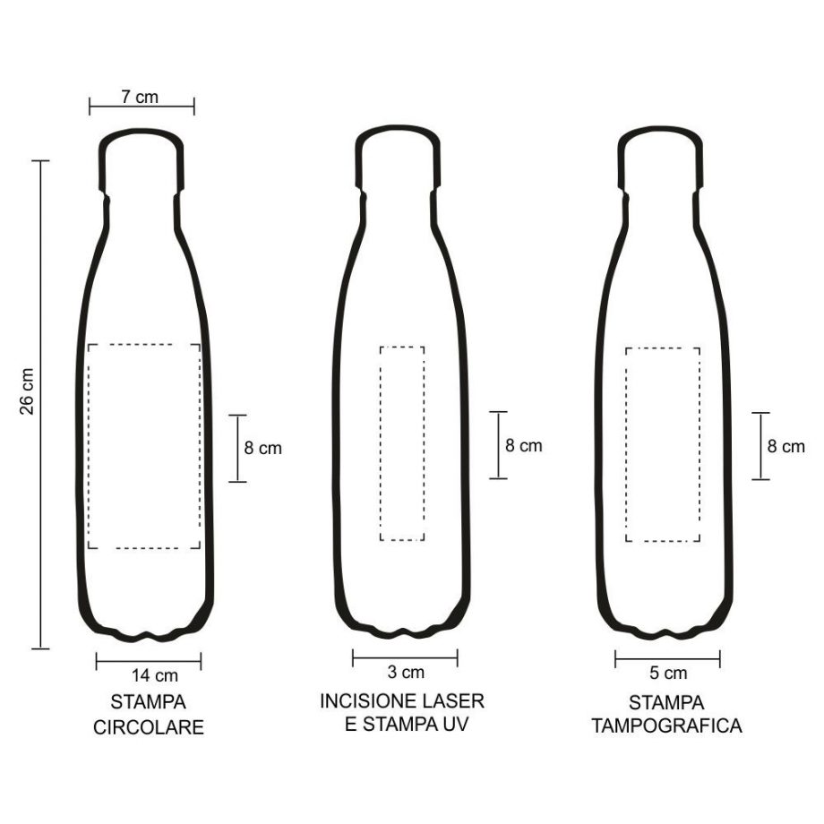 8708 Borraccia Termica 500 Ml Acciaio 304 Doppia Parete Bruin Bear - immagine 3