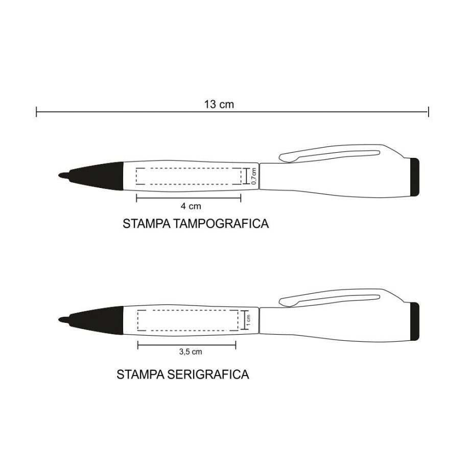 5220 - Penna Sfera Torcia confezione da 100 pezzi - immagine 3