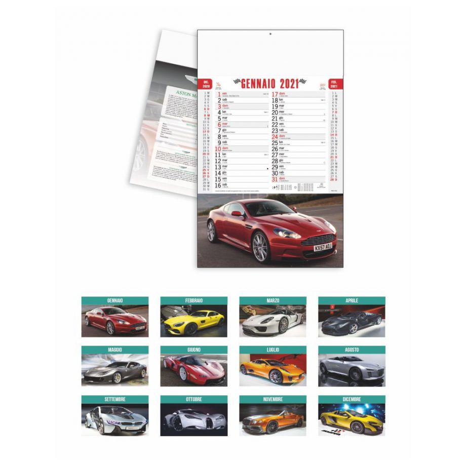 B/35 Calendario Auto Sportive "Chiedi preventivo"